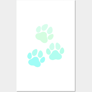 Walking Paw Prints! Posters and Art